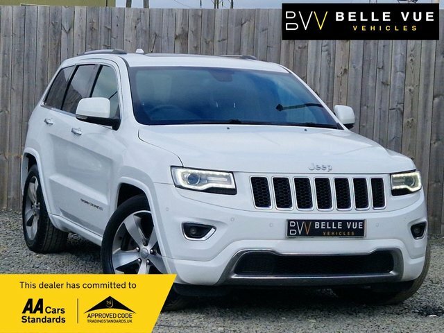 Compare Jeep Grand Cherokee 3.0 V6 Crd Overland 247 Bhp - Free Delivery GX66HFK White