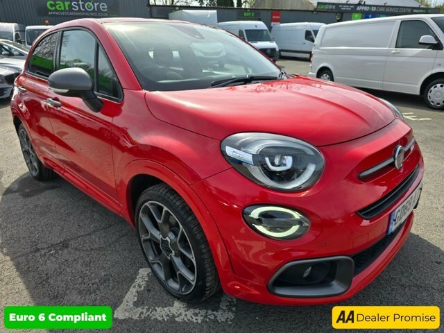 Compare Fiat 500X 1.3 Sport 148 Bhp In Red With 43,900 Miles And GD69ATK Red