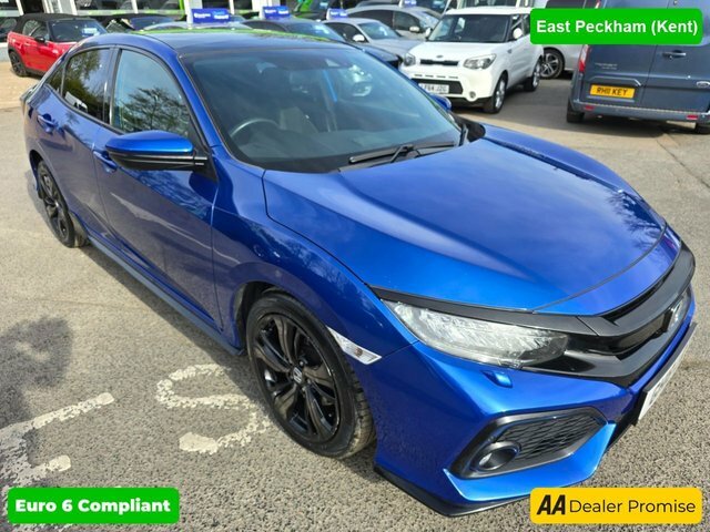 Compare Honda Civic 1.5 Vtec Sport Plus 180 Bhp In Blue With 78,809 GH18LDF Blue