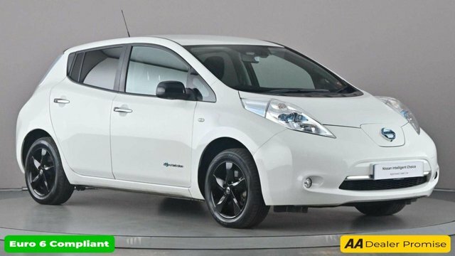 Nissan Leaf Black Edition 109 Bhp In White With 36,537 Mile White #1
