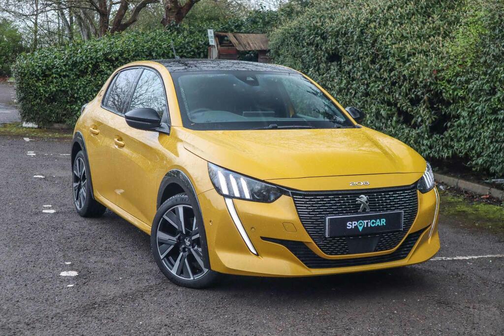 Compare Peugeot 208 1.2 Puretech 100 Gt Cwvehiclemarketing BF22SUY Yellow