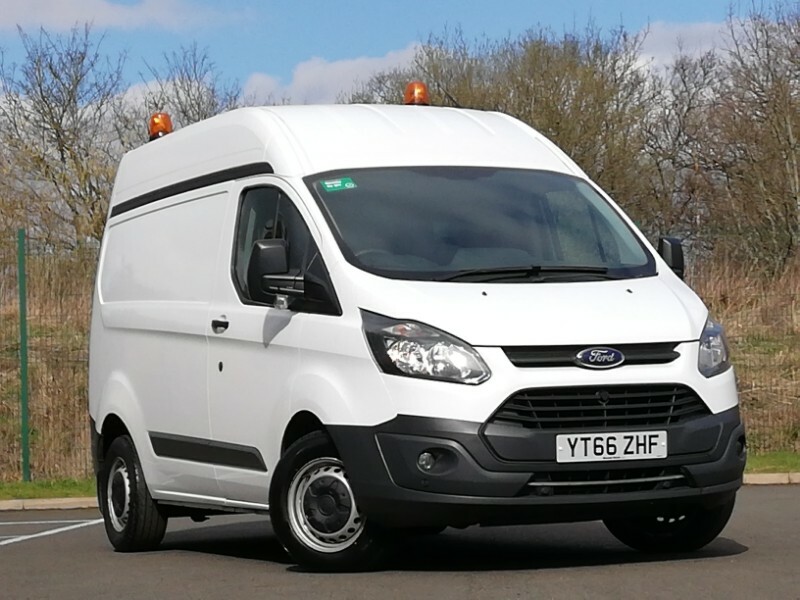 Compare Ford Transit Custom 2.0 Tdci 105Ps High Roof Van YT66ZHF White