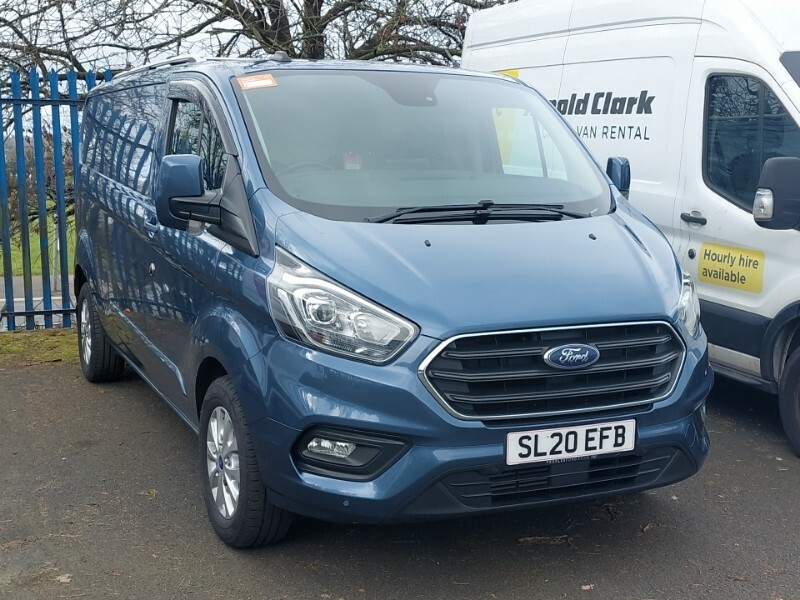 Compare Ford Transit Custom 2.0 Ecoblue 130Ps Low Roof Limited Van SL20EFB Blue
