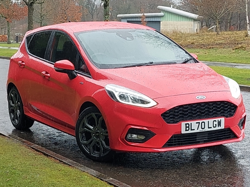 Compare Ford Fiesta 1.0 Ecoboost Hybrid Mhev 125 St-line Edition BL70LGW Red