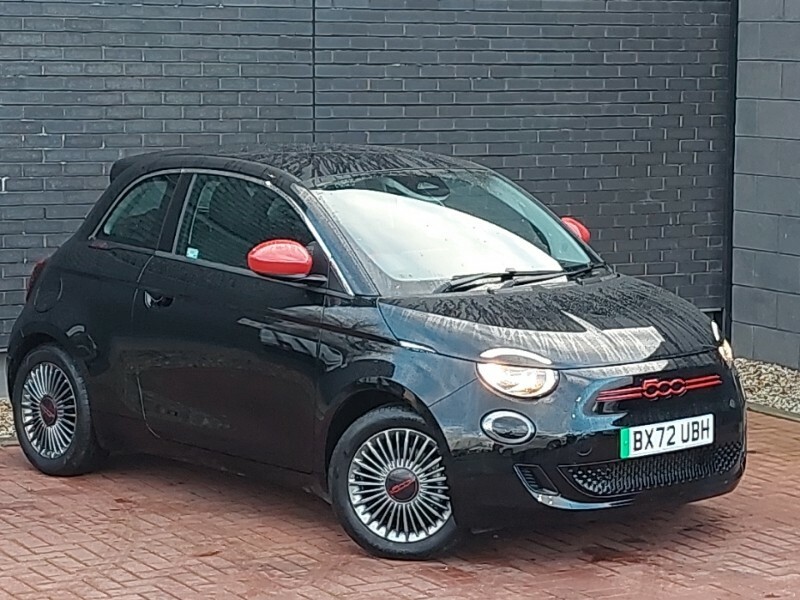 Compare Fiat 500 87Kw Red 42Kwh BX72UBH Black