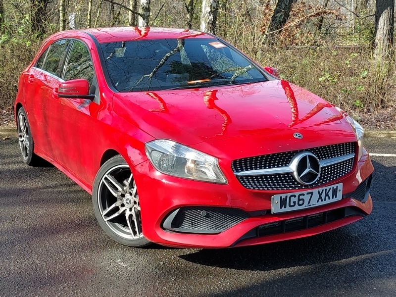 Compare Mercedes-Benz A Class A 160 Amg Line WG67XKW Red