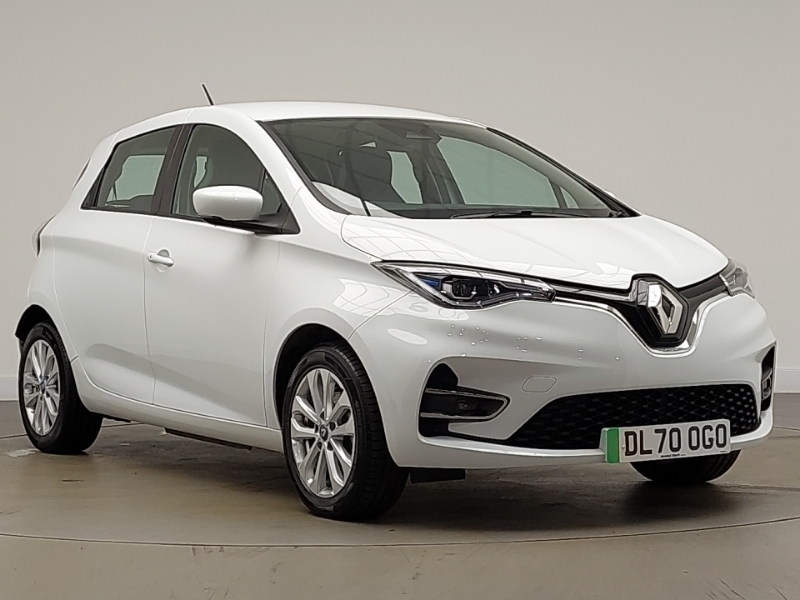 Compare Renault Zoe 100Kw I Iconic R135 50Kwh DL70OGO White