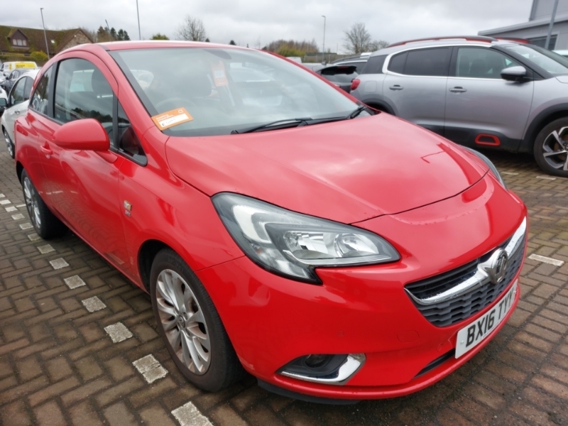 Compare Vauxhall Corsa 1.4T 100 Ecoflex Se BX16TYY Red