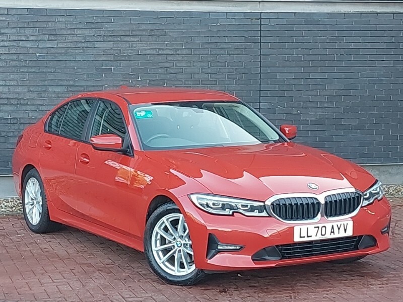 Compare BMW 3 Series 320D Mht Se Step LL70AYV Red