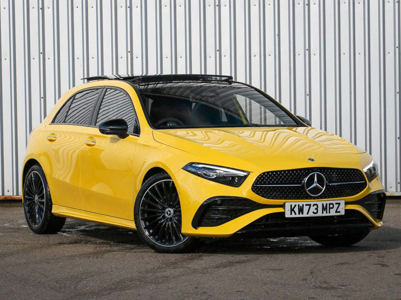 Compare Mercedes-Benz A Class A200 Exclusive Launch Edition KW73MPZ Yellow