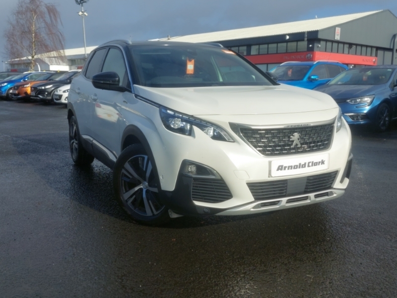 Compare Peugeot 3008 1.6 Bluehdi 120 Gt Line Eat6 CN18YMG White