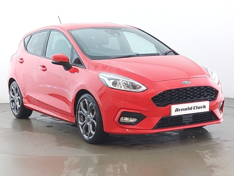 Compare Ford Fiesta 1.0 Ecoboost Hybrid Mhev 125 St-line Edition SF21AMA Red