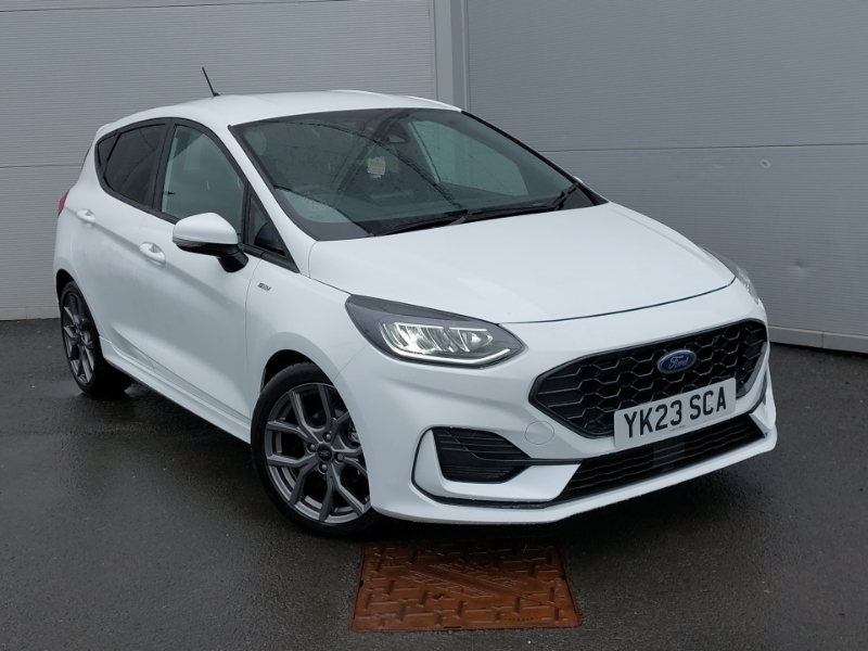 Compare Ford Fiesta 1.0 Ecoboost Hybrid Mhev 125 St-line YK23SCA White