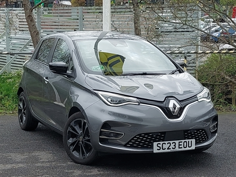 Compare Renault Zoe 100Kw Iconic R135 50Kwh Boost Charge SC23EOU Grey