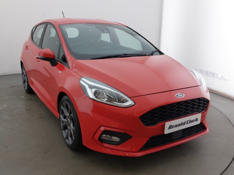 Compare Ford Fiesta 1.0 Ecoboost 140 St-line DF19LXE Red