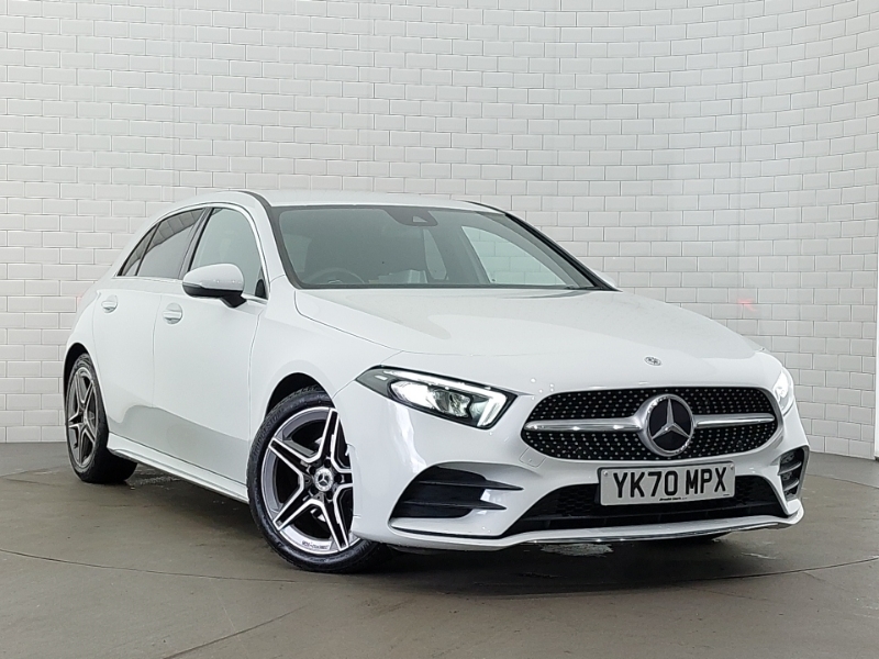 Compare Mercedes-Benz A Class A200 Amg Line YK70MPX White