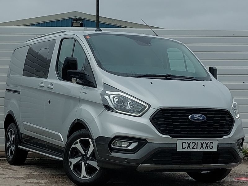 Compare Ford Transit Custom 2.0 Ecoblue 170Ps Low Roof Dcab Active Van CX21XXG Silver