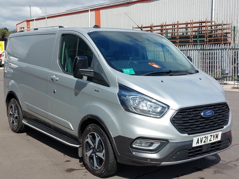 Compare Ford Transit Custom 2.0 Ecoblue 130Ps Low Roof Active Van AV21ZYM Silver