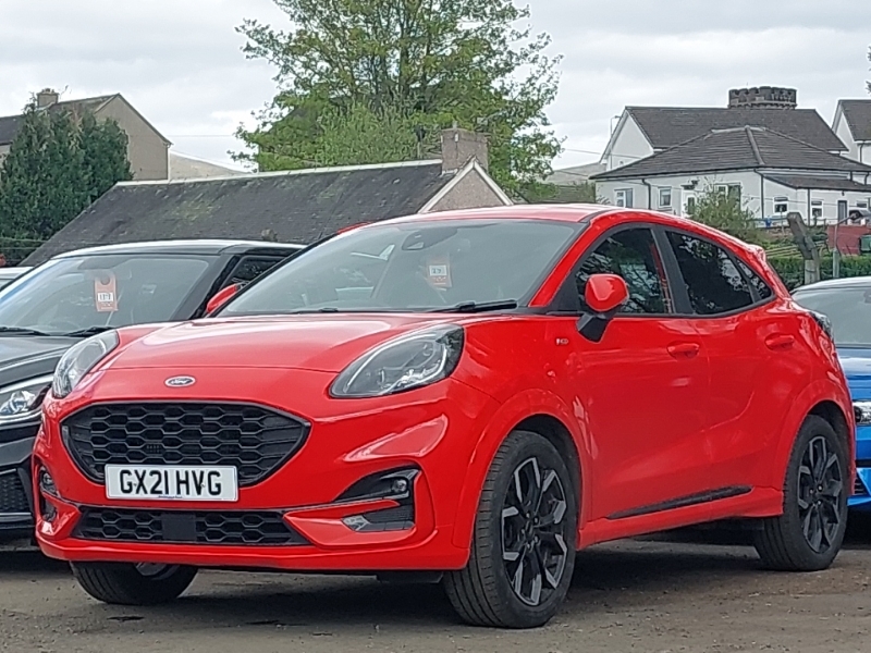 Compare Ford Puma 1.0 Ecoboost St-line X GX21HVG Red