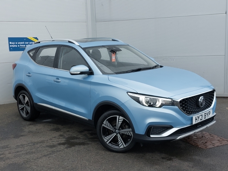 Compare MG ZS 105Kw Exclusive Ev 45Kwh HY21BYP Blue