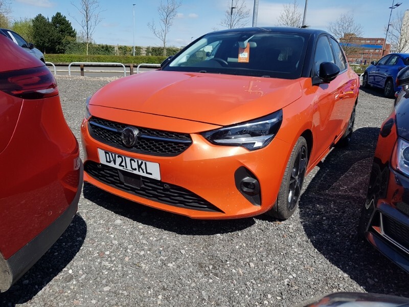 Compare Vauxhall Corsa 1.2 Turbo Elite Nav Premium DV21CKL Orange