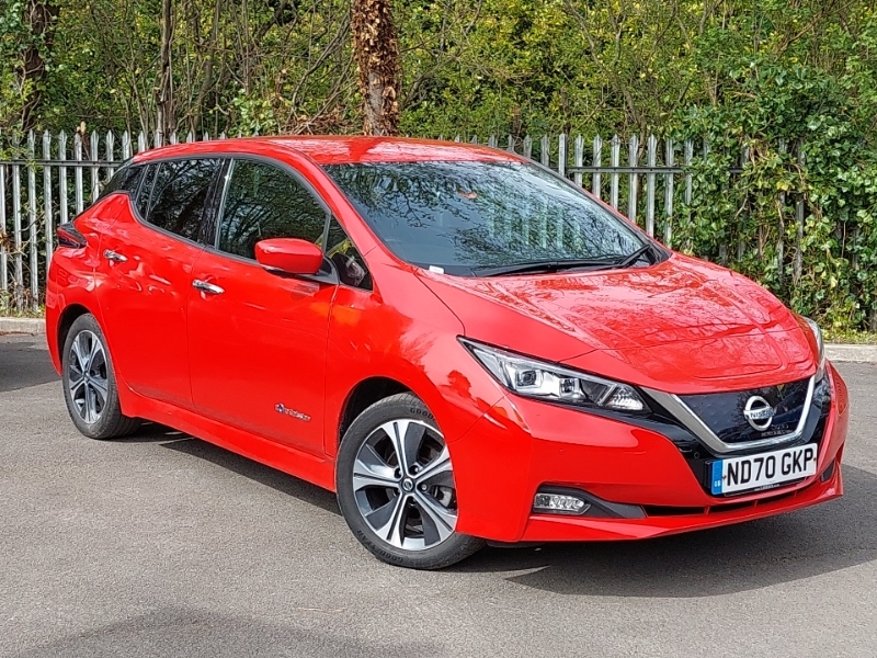 Compare Nissan Leaf 110Kw Tekna 40Kwh ND70GKP Red