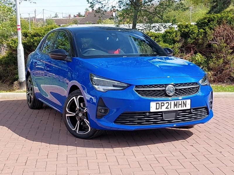 Compare Vauxhall Corsa 1.2 Turbo Sri Premium DP21MHN Blue