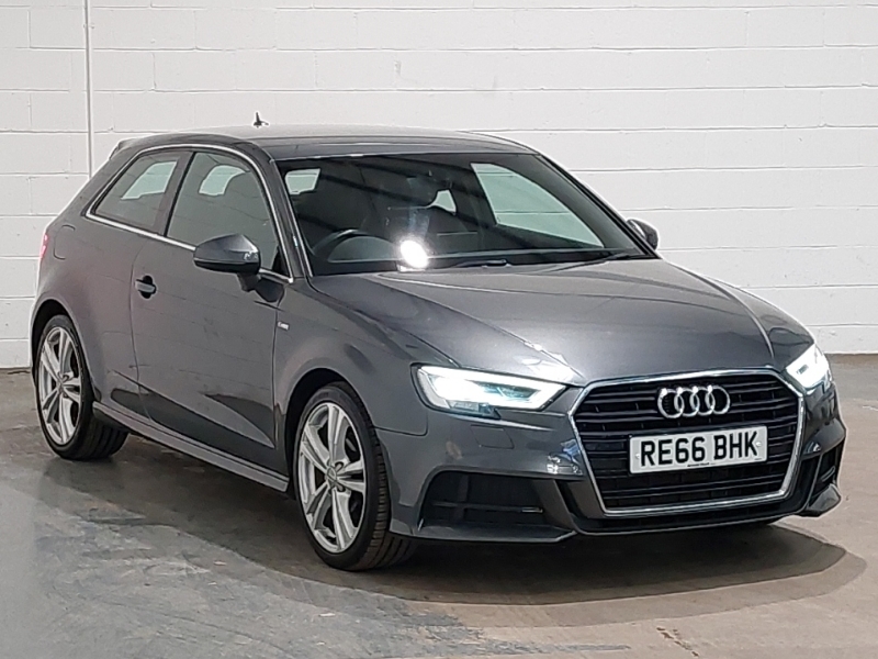 Compare Audi A3 1.4 Tfsi S Line S Tronic RE66BHK Grey