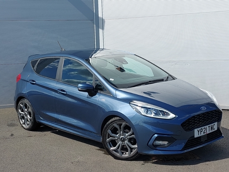 Compare Ford Fiesta 1.0 Ecoboost Hybrid Mhev 125 St-line Edition YP21TWC Blue