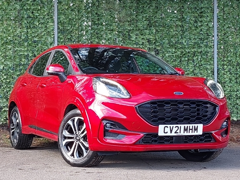 Compare Ford Puma 1.0 Ecoboost Hybrid Mhev St-line CV21MHM Red