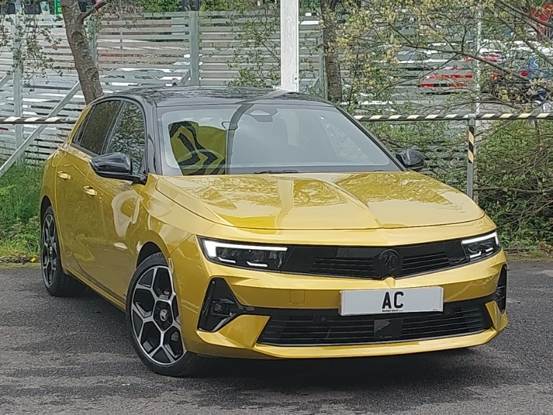 Compare Vauxhall Astra 1.2 Turbo 130 Ultimate PJ72MRX Yellow