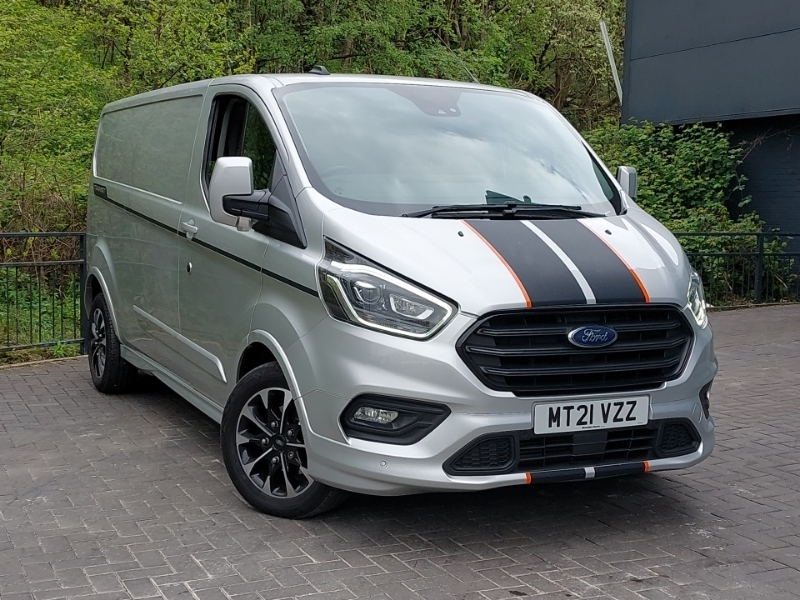 Compare Ford Transit Custom 2.0 Ecoblue 185Ps Low Roof Sport Van MT21VZZ Silver