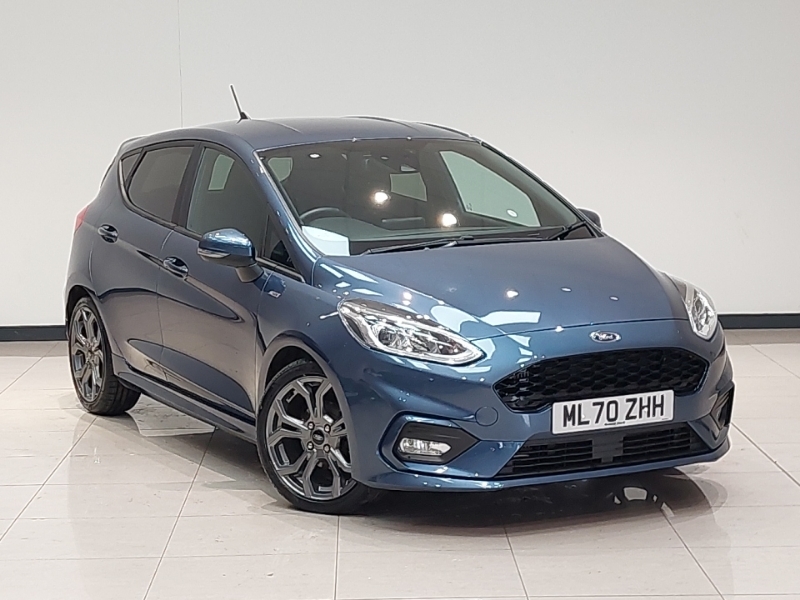 Compare Ford Fiesta 1.0 Ecoboost Hybrid Mhev 125 St-line Edition ML70ZHH Blue