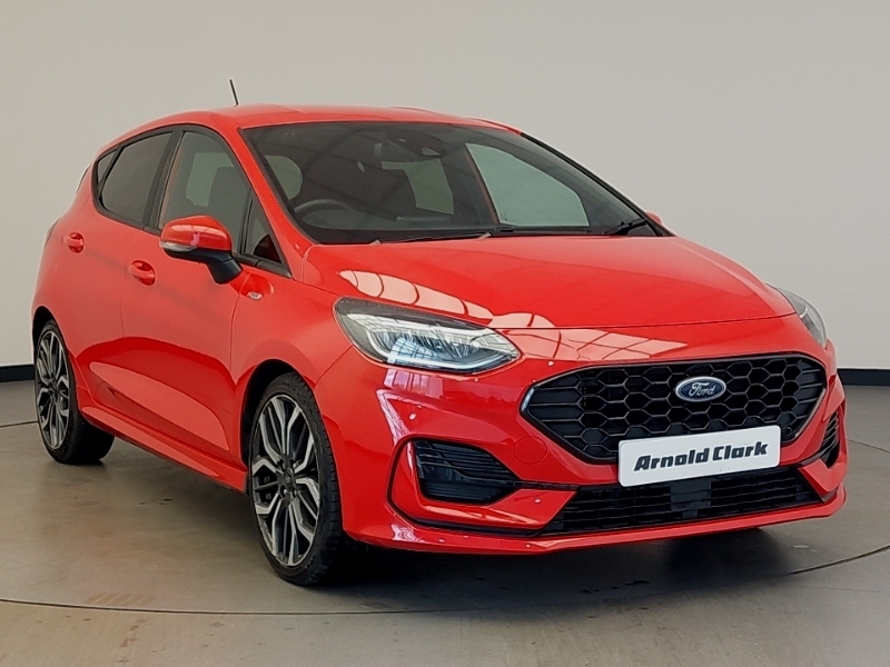 Compare Ford Fiesta 1.0 Ecoboost St-line X NU23GXO Red