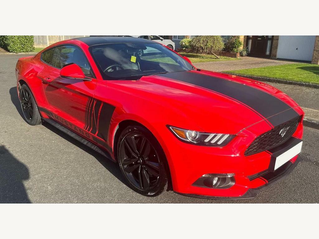 Compare Ford Mustang 2.3T Ecoboost Fastback Selshift Euro 6  Red