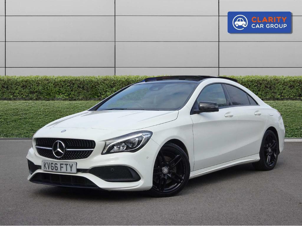 Compare Mercedes-Benz CLA Class 2.1 Cla220d Amg Line Coupe 7G-dct Euro 6 Ss KV66FTY White