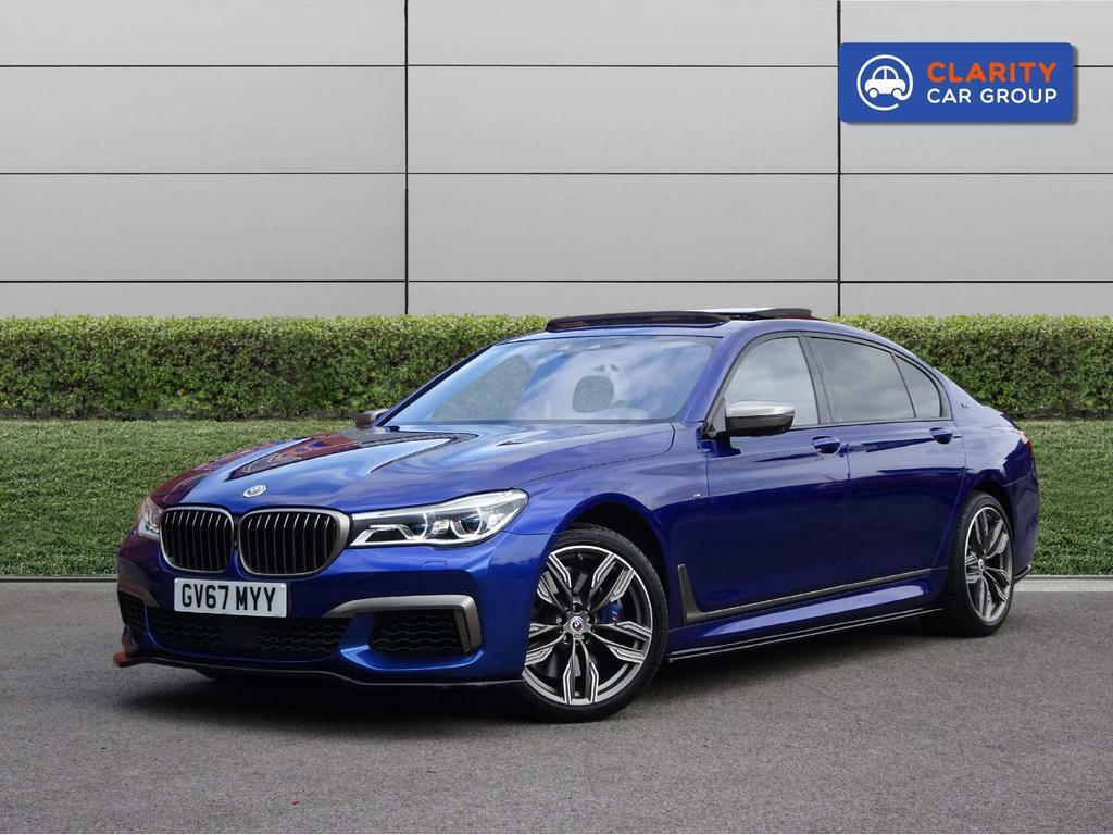 Compare BMW 7 Series 6.6 M760l V12 Xdrive Euro 6 GV67MYY Blue