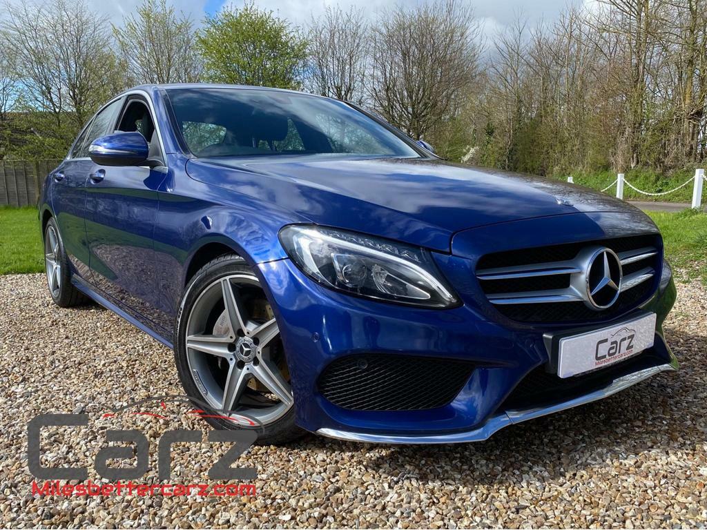 Compare Mercedes-Benz C Class 2.1 C220d Amg Line G-tronic Euro 6 Ss BV67UOP Blue