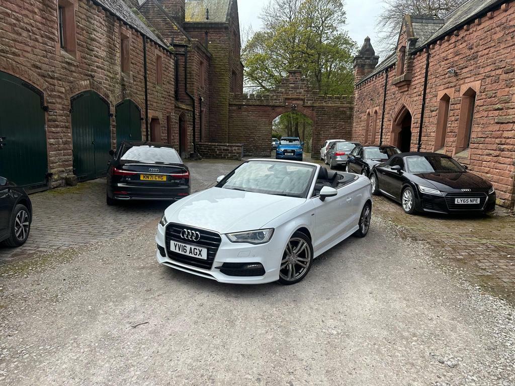 Compare Audi A3 Cabriolet Cabriolet 2.0 Tdi S Line S Tronic Euro 6 Ss YV16AGX White