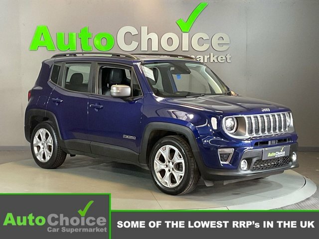 Compare Jeep Renegade 1.3 Limited 148 Bhp Upto 54Mpg, 1 Owner, Huge SP20HZN Blue