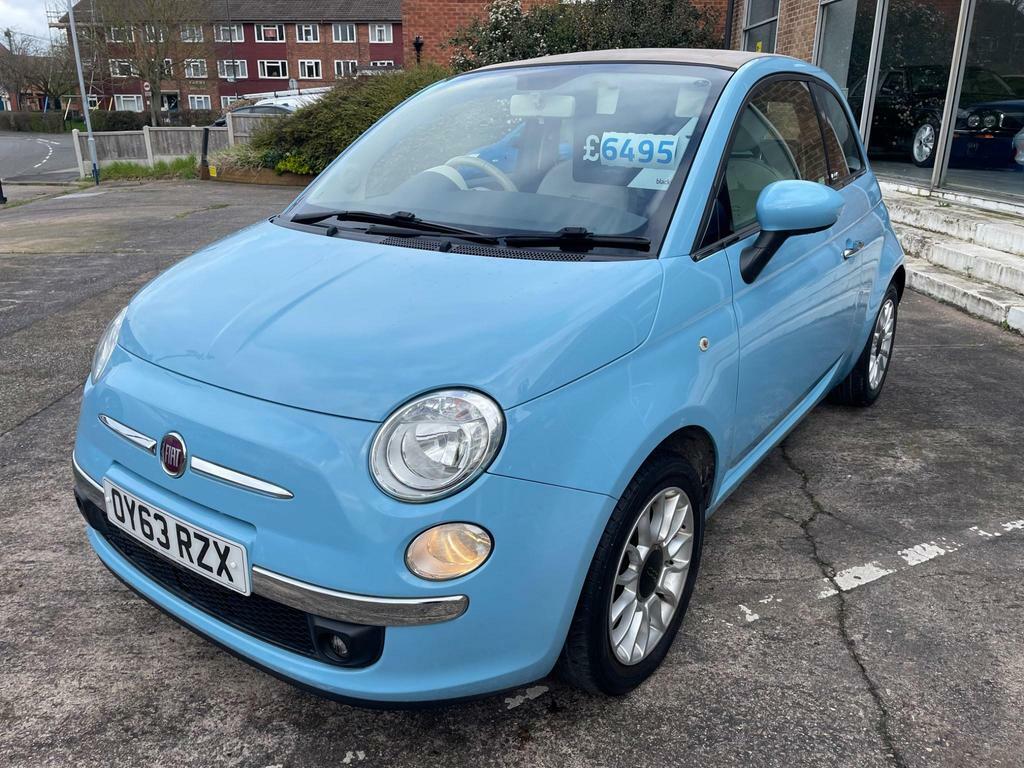 Compare Fiat 500C 1.2 Lounge Euro 6 Ss OY63RZX Blue
