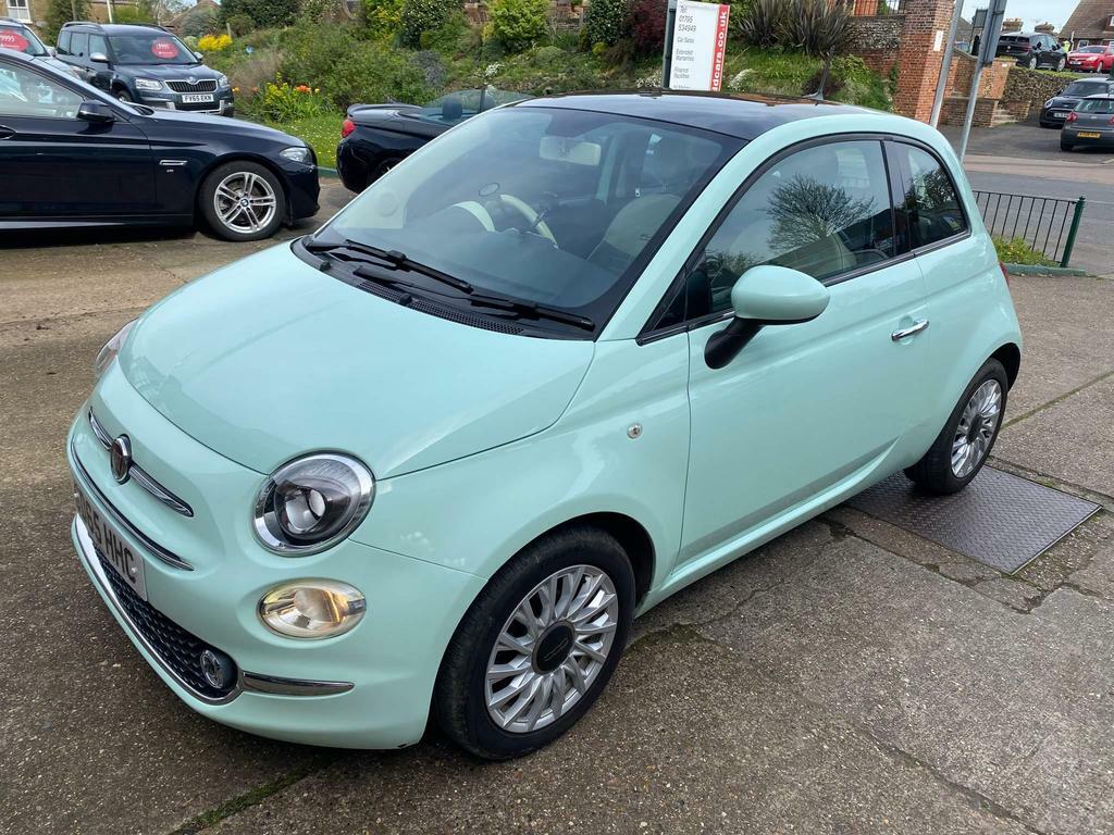 Compare Fiat 500 500 Lounge GD65HHC Green