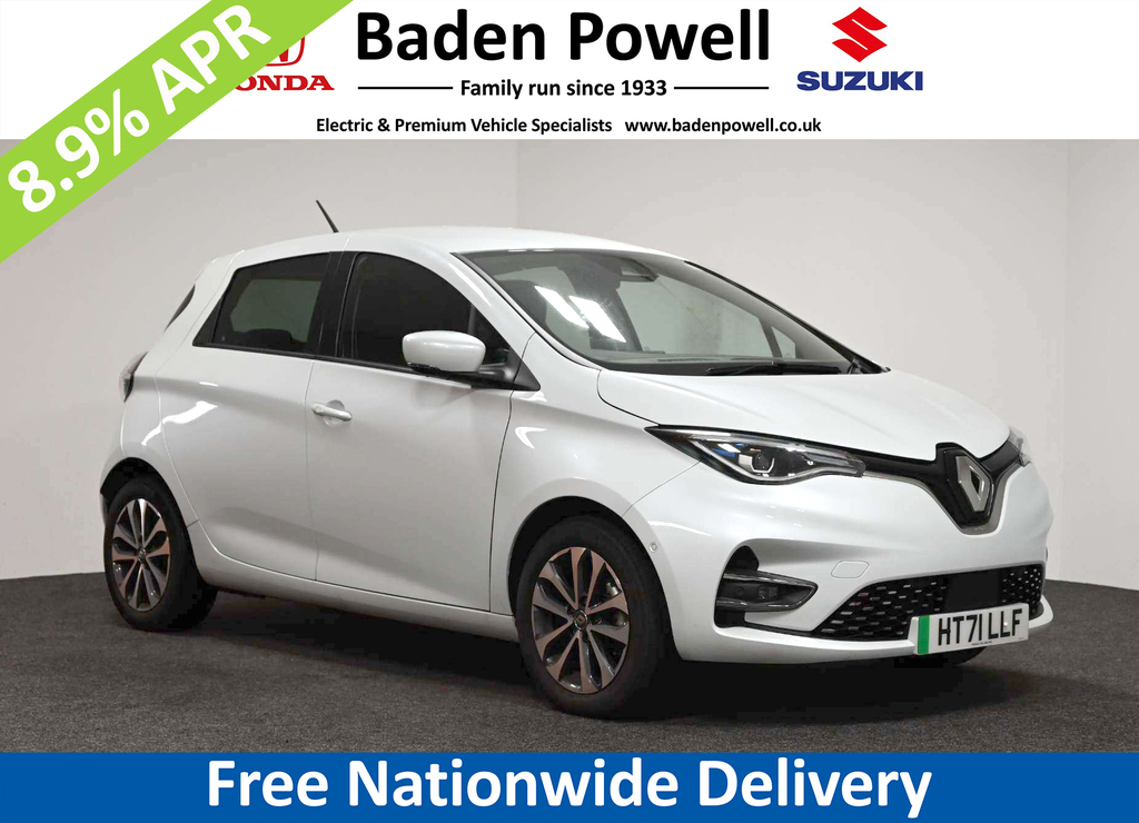 Compare Renault Zoe 100Kw Gt Line R135 50Kwh Rapid Charge HT71LLF White