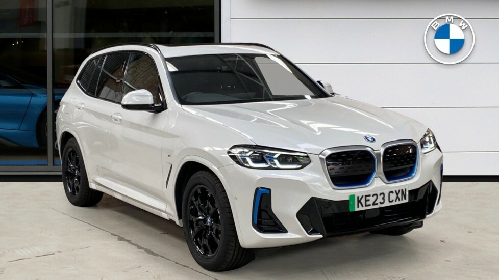 Compare BMW iX3 Ix3 M Sport KE23CXN White