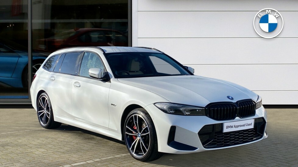 Compare BMW 3 Series 330E Xdrive M Sport Touring LM23DGY White