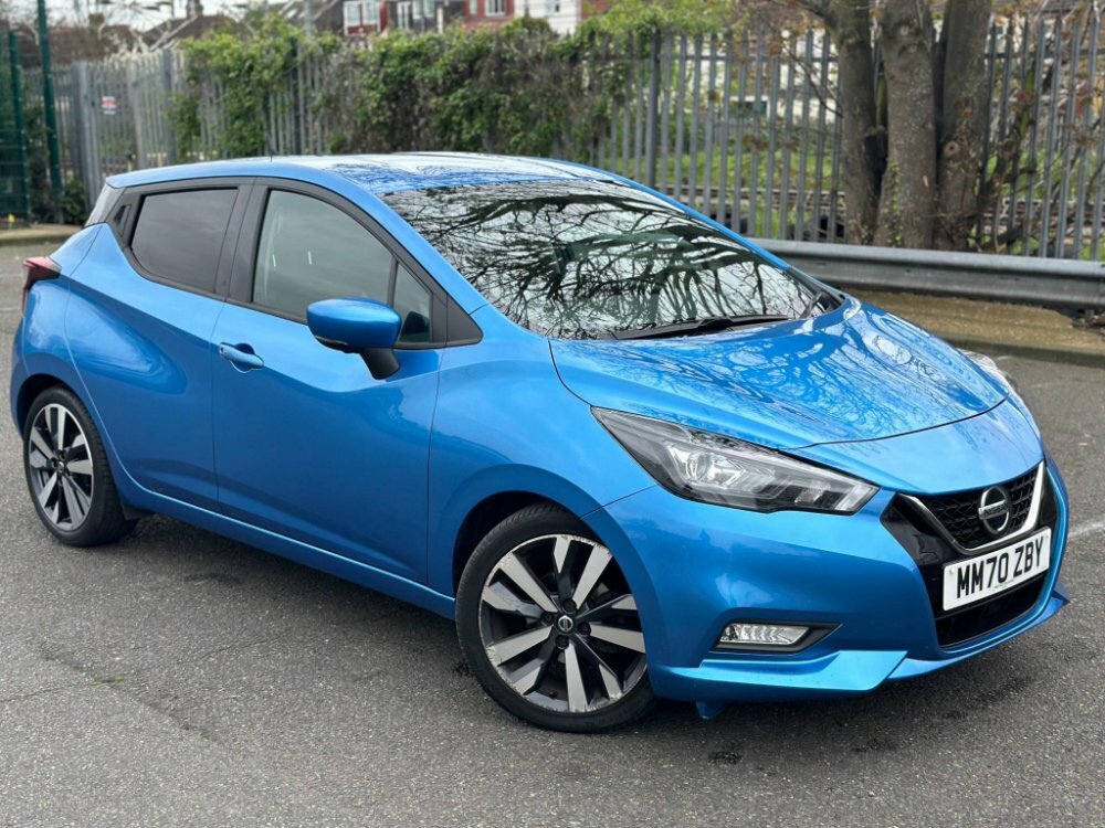 Compare Nissan Micra 1.0 Ig-t Tekna Xtron Euro 6 Ss MM70ZBY Blue
