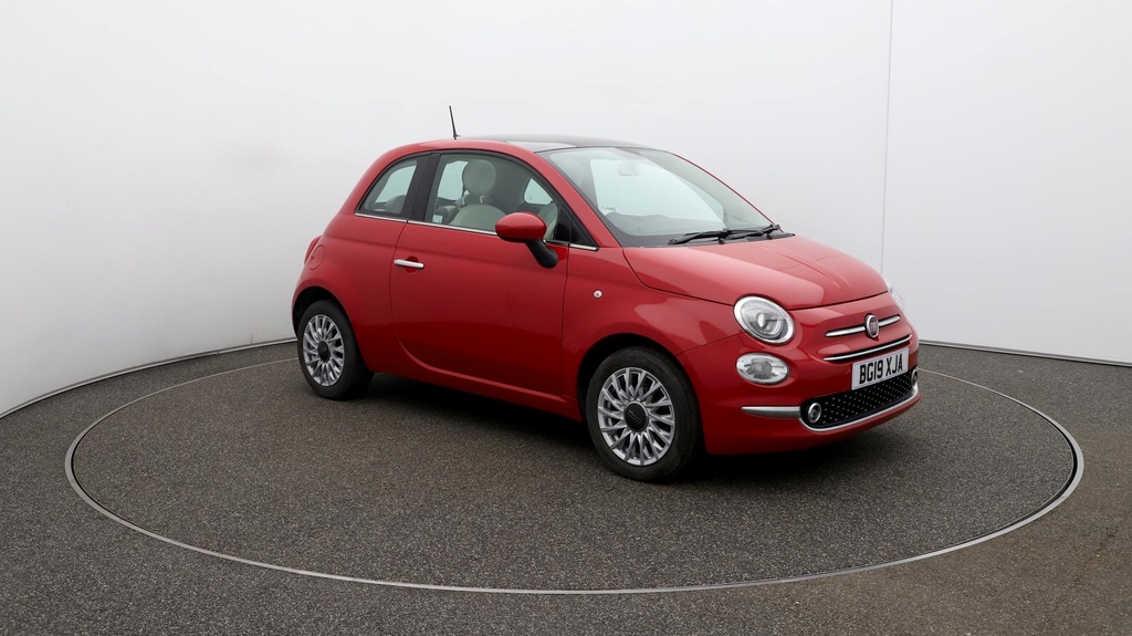 Compare Fiat 500 Lounge BG19XJA Red