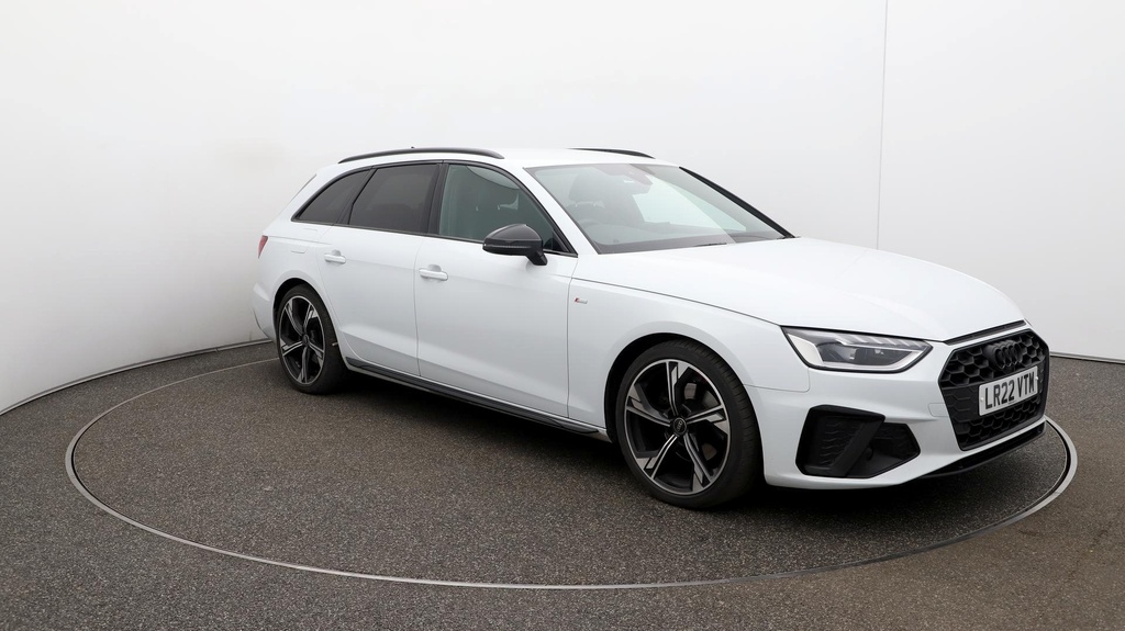 Compare Audi A4 Avant Black Edition LR22VTM White