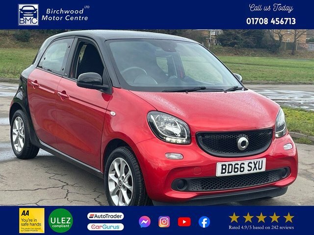 Compare Smart Forfour 1.0 Passion 71 Bhp BD66SXU Red