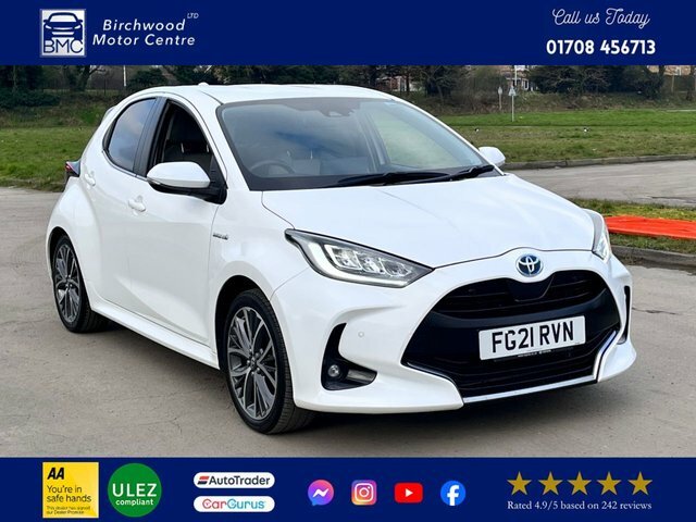 Compare Toyota Yaris 1.5 Excel Fhev 114 Bhp, Full Service History FG21RVN White